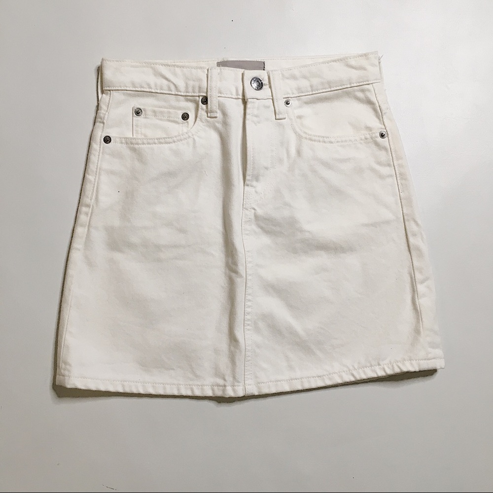 Everlane denim skirt white sz 24